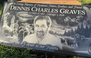 Headstone purchased by L